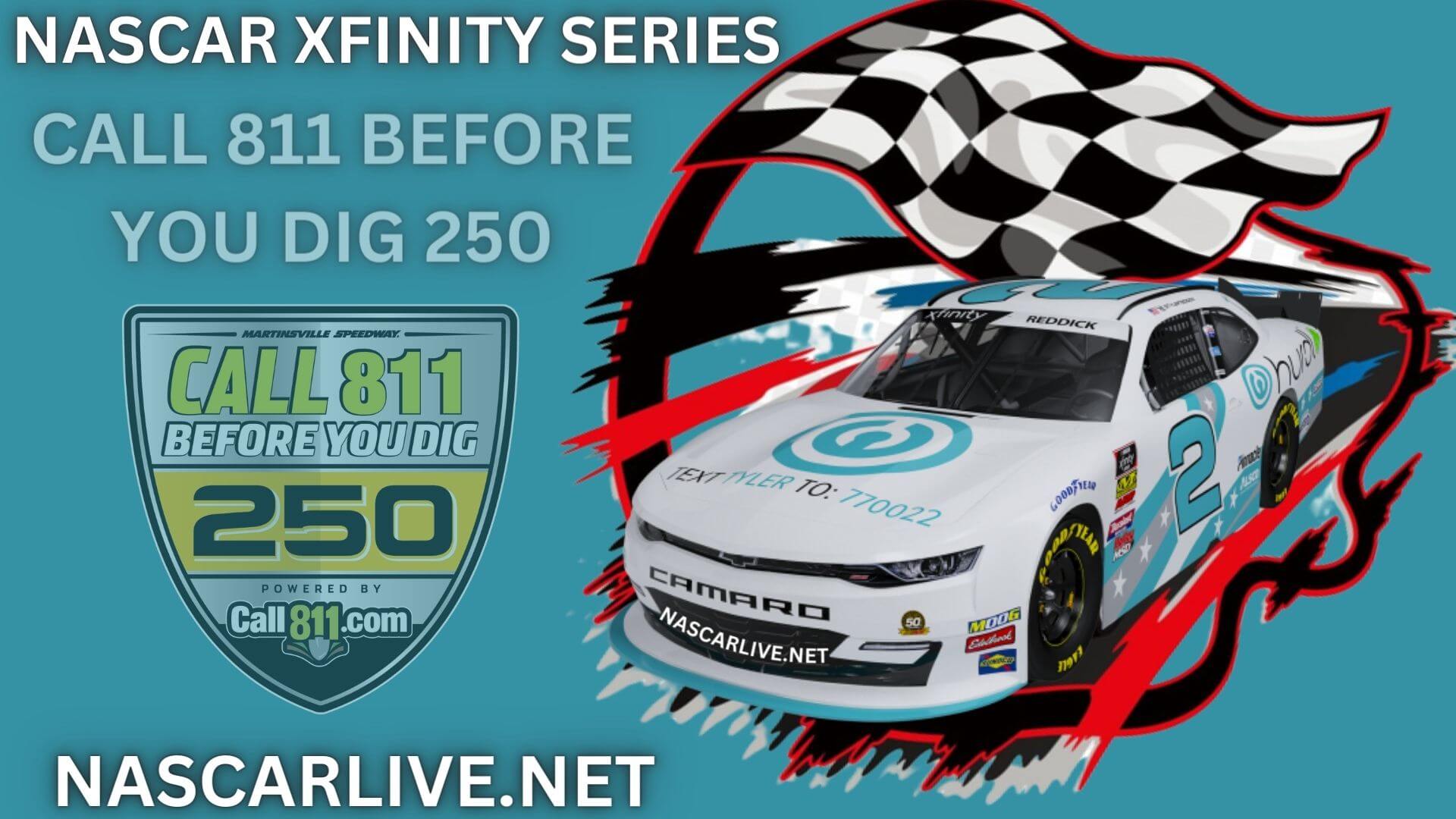 NASCAR Call 811 Before You Dig 250 At Martinsville Live Stream 2023