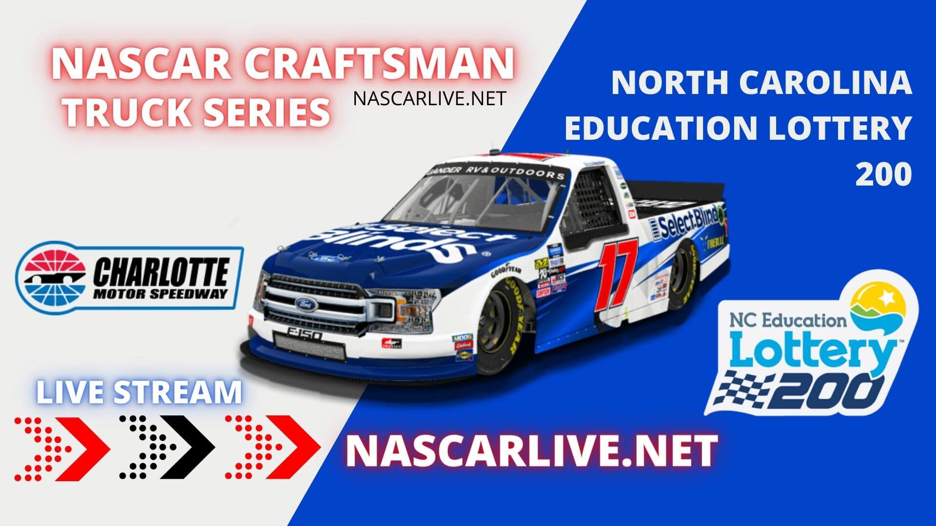 NASCAR North Carolina Education Lottery 200 At Charlotte Live Stream 2023